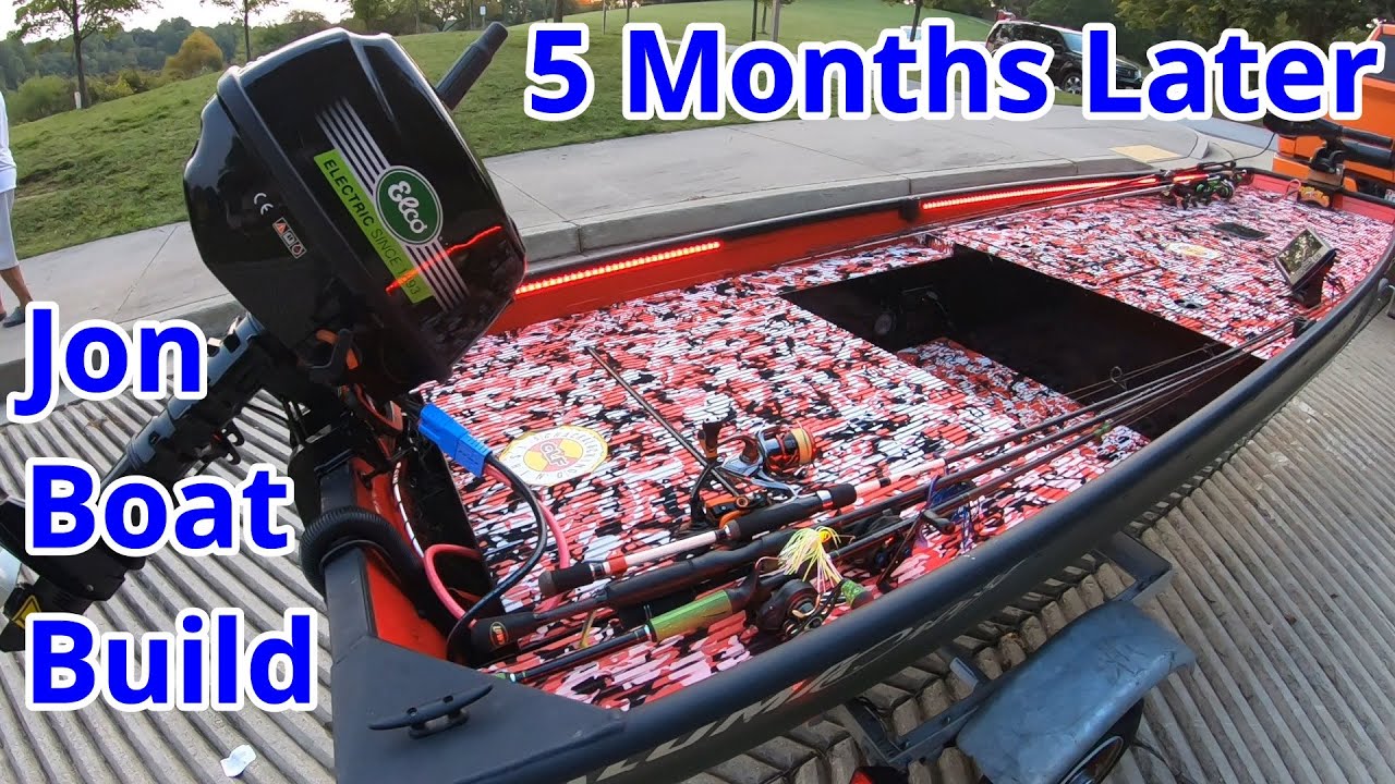 Alumacraft 1232 Jon Boat Conversion Update AND Fishing {5 Months After The Build)