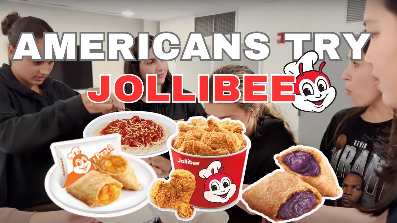 AMERICANS Try JOLLIBEE for the FIRST TIME (Honest Reactions) | Ella Patrice Fajardo