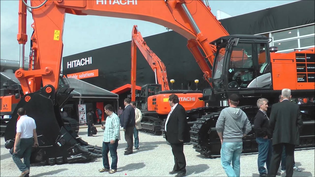 Hitachi Zaxis 870 excavator on display @ Bauma 2013
