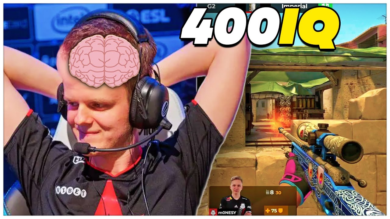 WHEN CS:GO PROS USES 100% OF THE BRAIN (400IQ PLAYS)