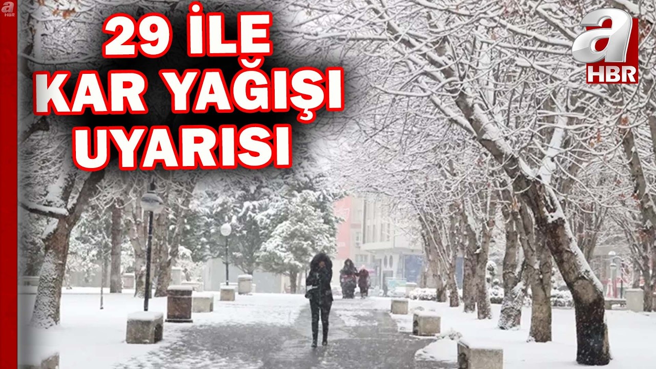 29 ile kar uyarısı! Yurdun batısında sağanak doğusunda kar etkili...| A Haber