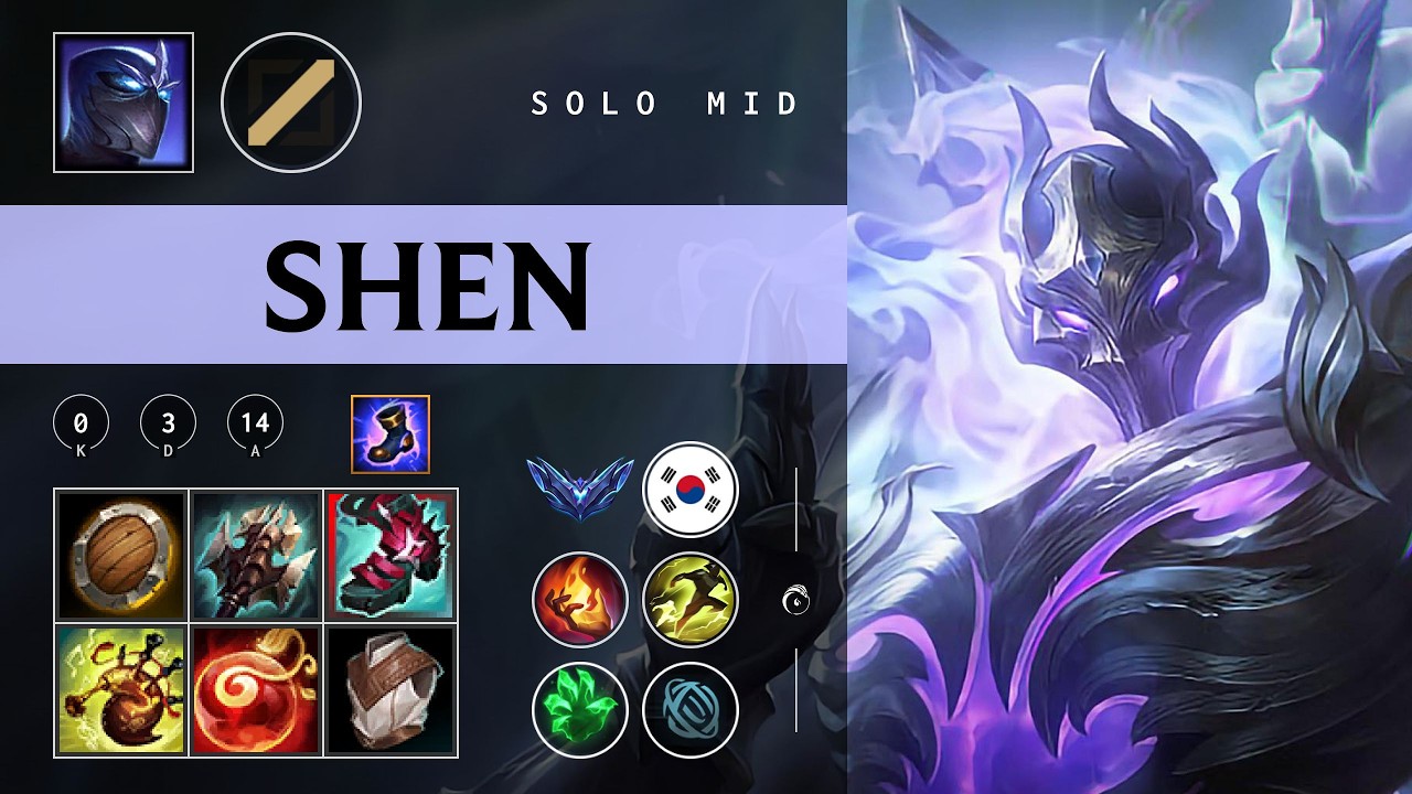 Shen Mid vs Ryze - KR Diamond Patch 26.03