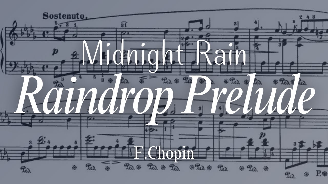 Chopin - Prelude No.15 “Raindrop” in D-flat Minor Op.28 [Sheet Music]