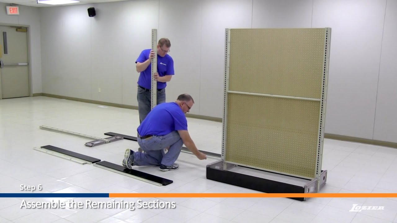 How to Install Double-Sided Gondola Shelving