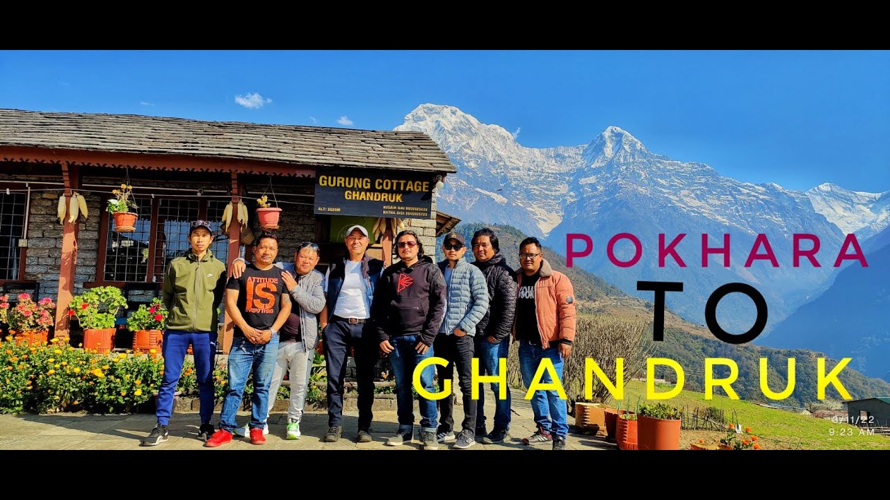 POKHARA to GHANDRUK || tour on bike. Situated at a distance of 32 km north-west to Pokhara,