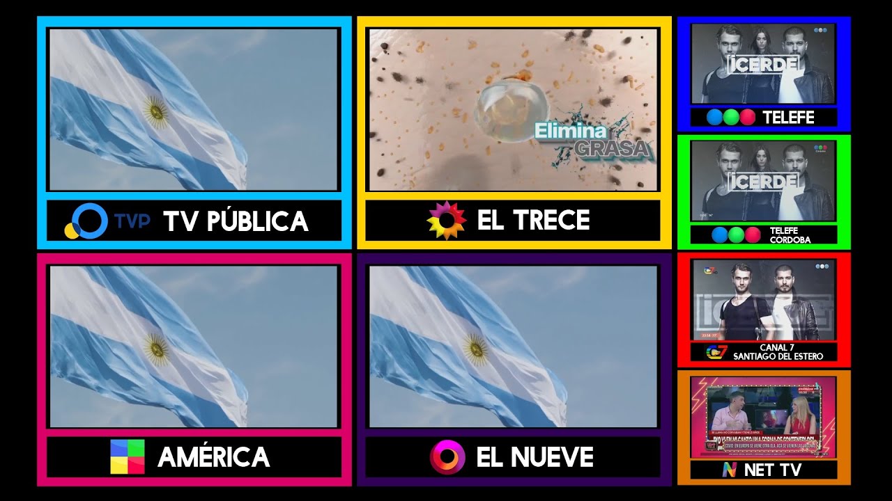Comparación entre los canales Argentinos durante la Cadena Nacional por el día de la Independencia