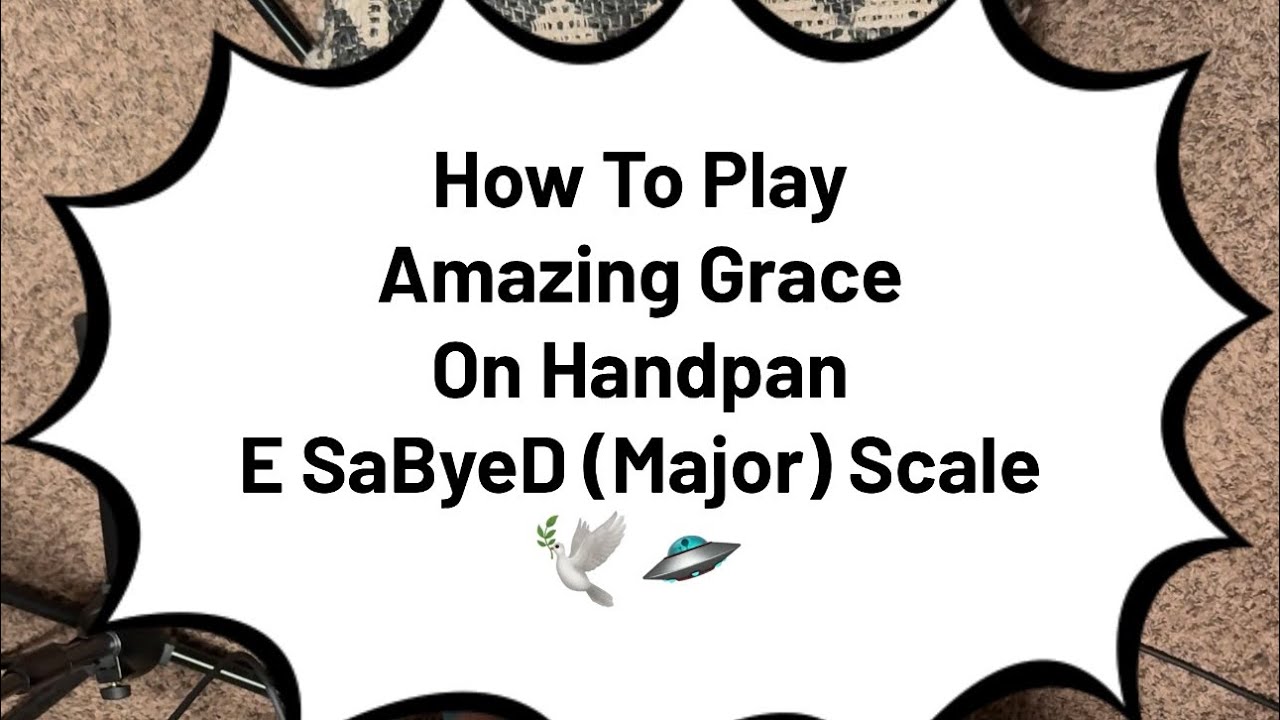 How to Play Amazing Grace Handpan Tutorial with Handpan Dan 🕊️🛸🎶