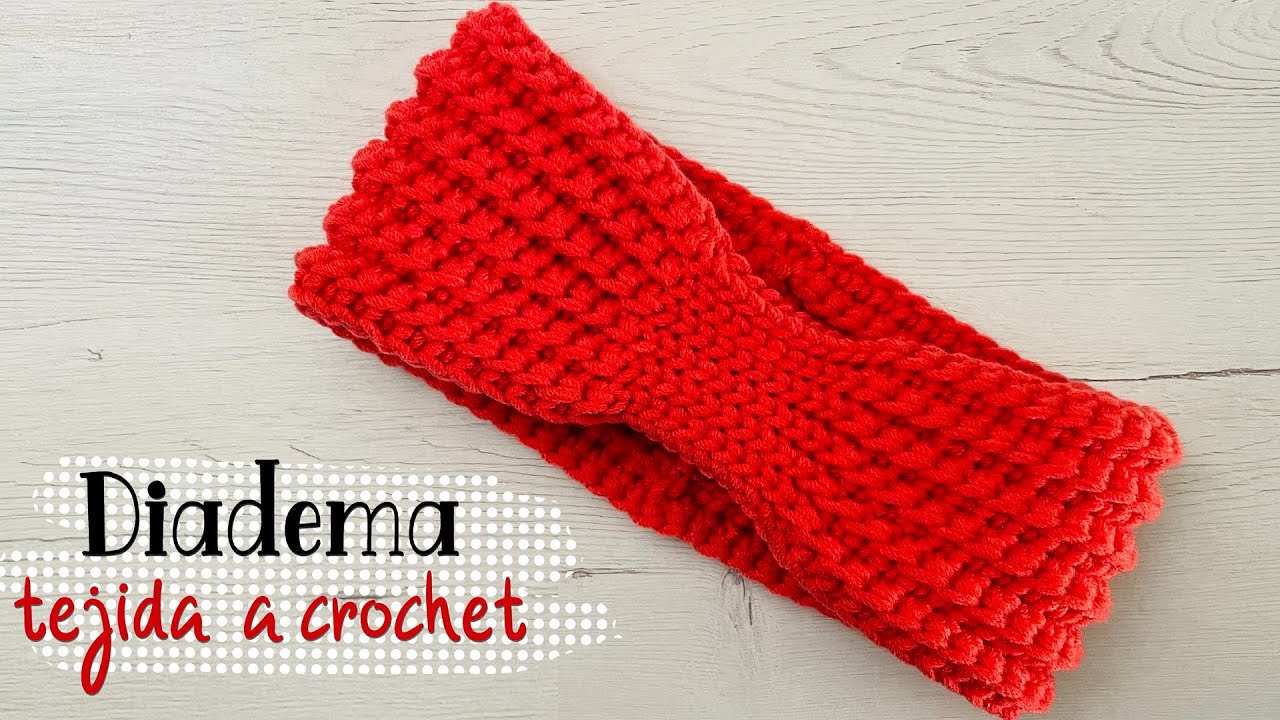 Como tejer diadema a crochet fácil paso a paso