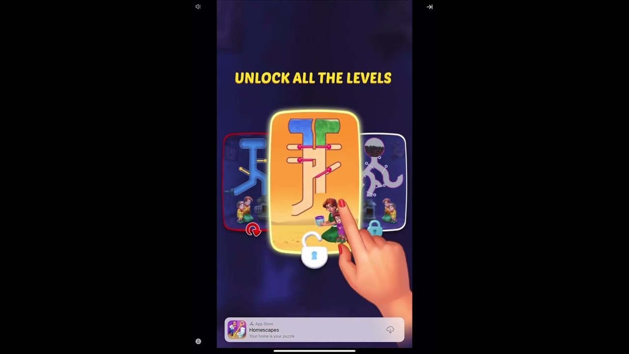Homescapes Ads | Pull The Pin Puzzle Or Unlock All The Levels #shorts