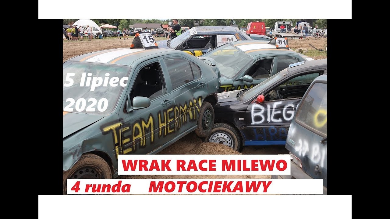 WRAK RACE MILEWO 4 runda MOTOCIEKAWY 05.07.2020 najlepsze akcje dnia