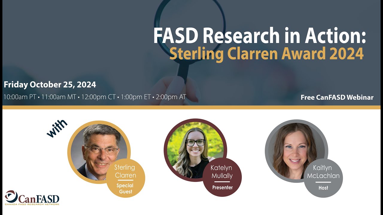 FASD Research in Action: Sterling Clarren Award 2024