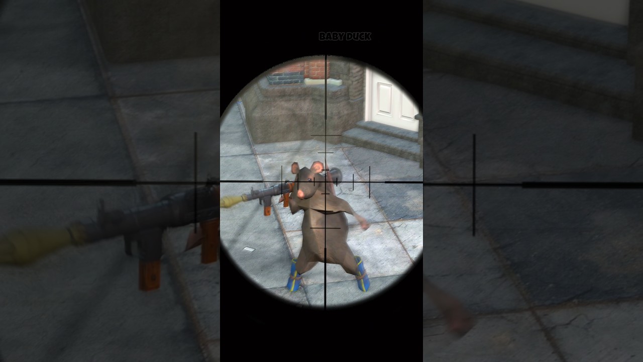Dancing rat vs assasain #shorts #babyduck