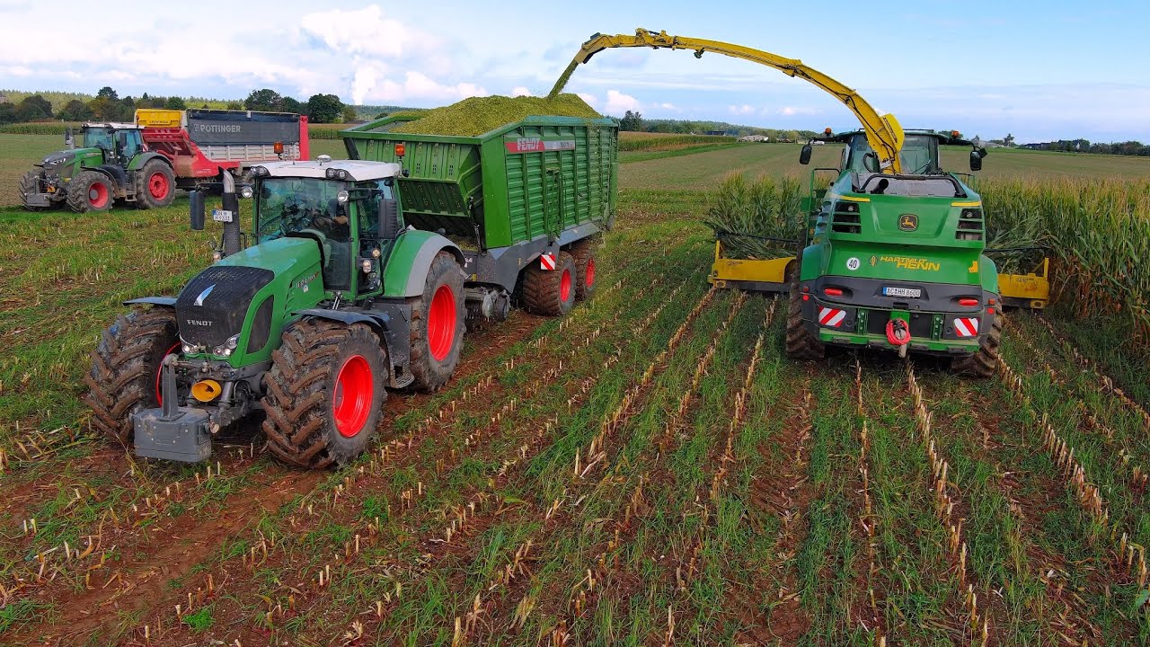 Mais 2025 : John Deere 8600i | Fendt 933 | Pöttinger | Maisernte | Eiffel | Hartmut Henn | JCB| 4K