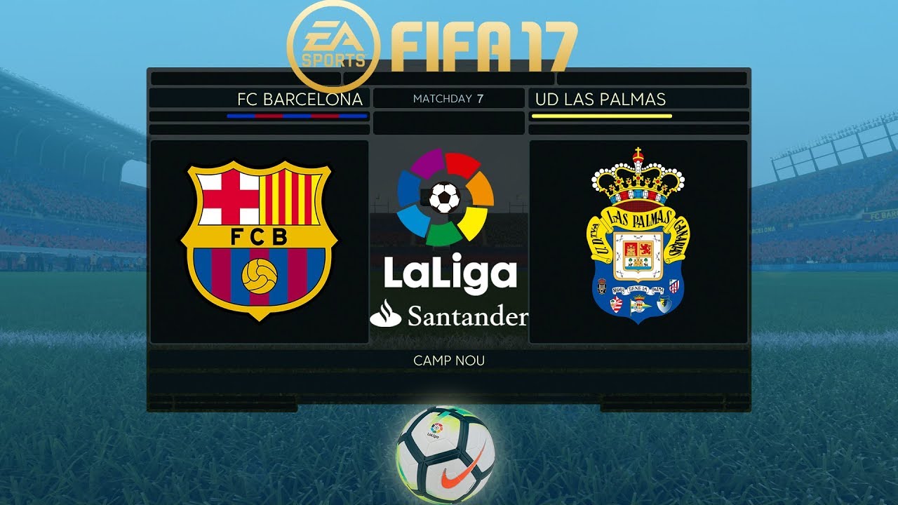 FIFA 17 | Barcelona vs Las Palmas | La Liga 2017/18 | PS4 Full Gameplay