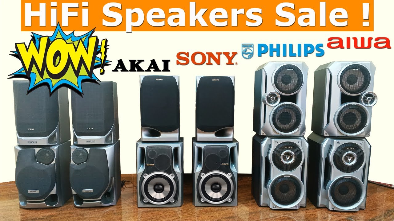 HiFi Speakers | Sony Aiwa Philips Akai | Sale !
