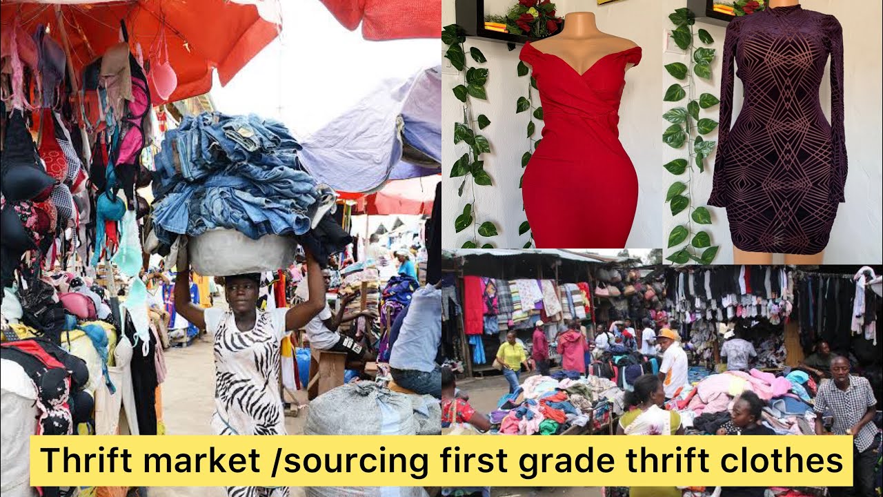 THE THRIFT MARKET ++ HOW TO SOURCE FOR FIRST GRADE THRIFT CLOTHES // come with me #viral #new
