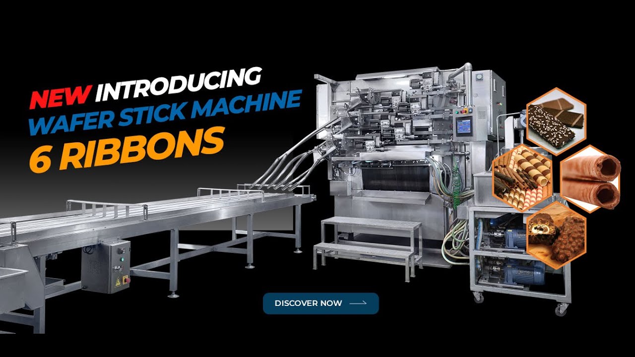 NEW! Wafer Stick Machine 6 Ribbon