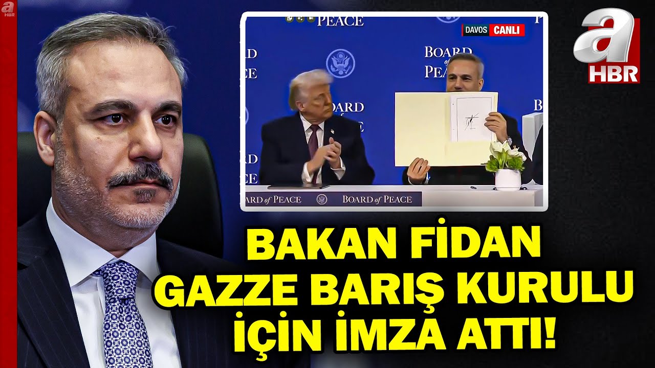 Bakan Hakan Fidan Gazze Barış Kurulu İçin İmzasını Attı! | A Haber
