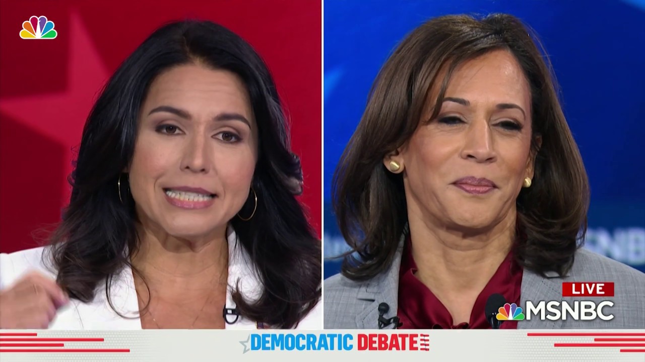 Tulsi Gabbard Goes After Democratic Party in Debate With Kamala Harris | NBC New York
