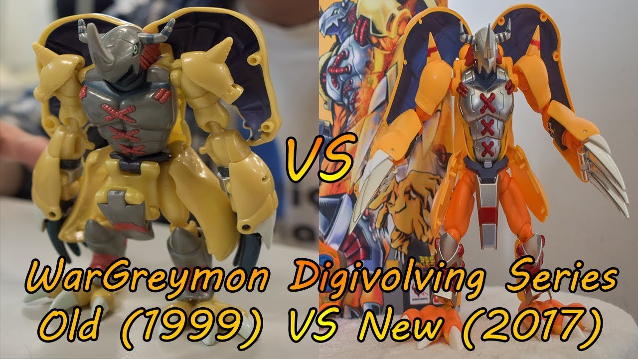 WarGreymon Digivolving Spirits - Old (1999) VS. New (2017)