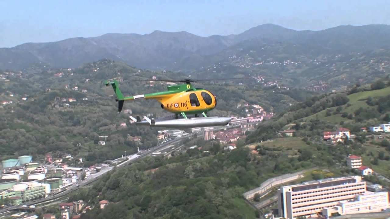 Nucleo Elicotteri Guardia di Finanza di Genova. Attività addestrativa.