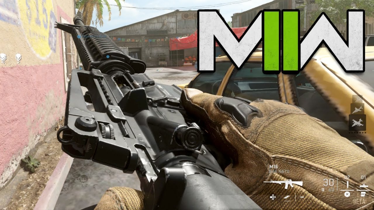Semi-Auto M16A4 (M16) in Modern Warfare II Open BETA Gameplay