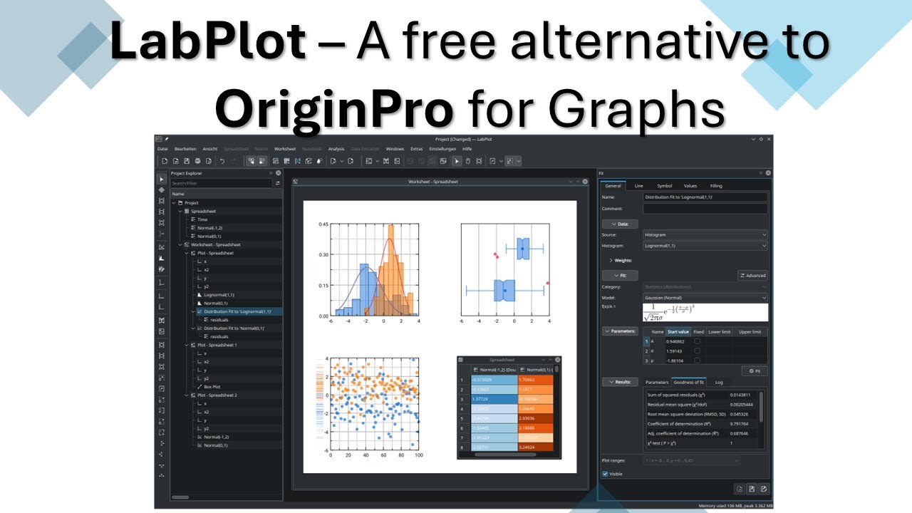 LabPlot - A free OriginPro alternative for Researchers (Tutoria 1 - Download and Installation)