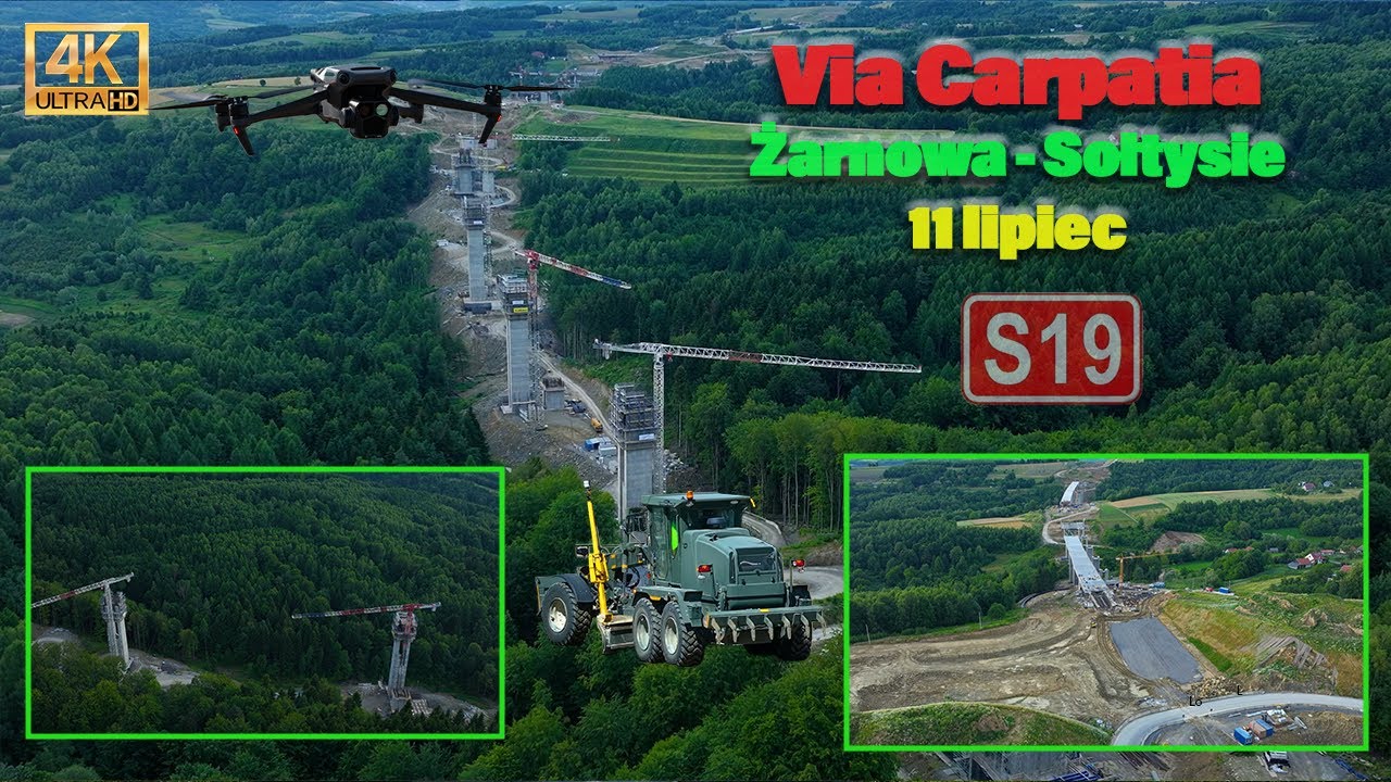Budowa #S19 #Żarnowa i okolice Długa relacja Dacie radę? | S19 expressway construction in July 2025