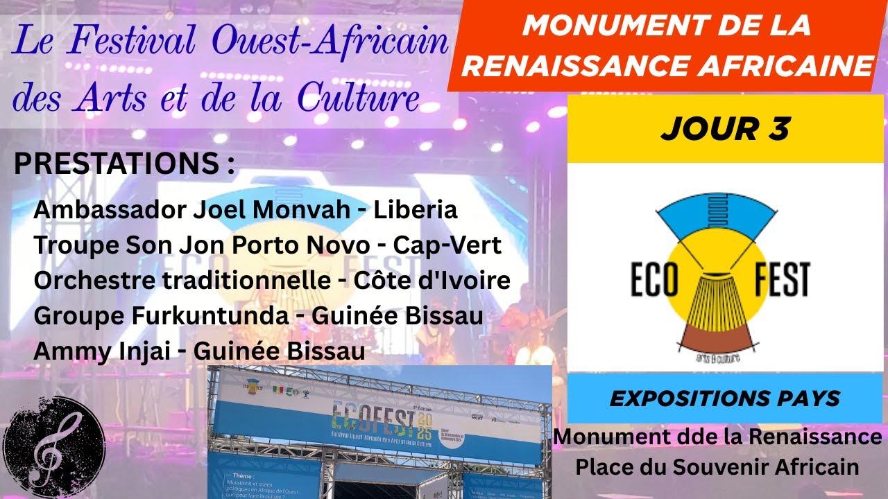 ECOFEST jour 3 - Monument de la renaissance Africaine Sénégal #concert   #dance #festival