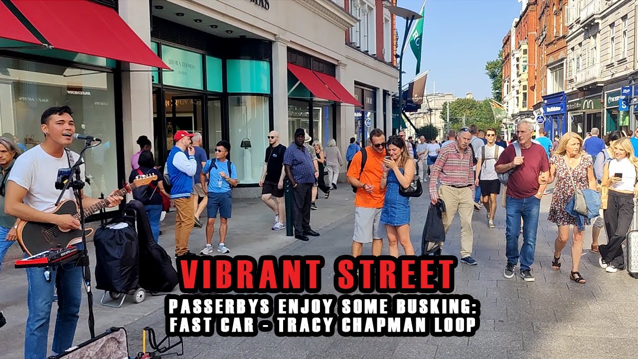Busker plays FAST CAR by Tracy Chapman