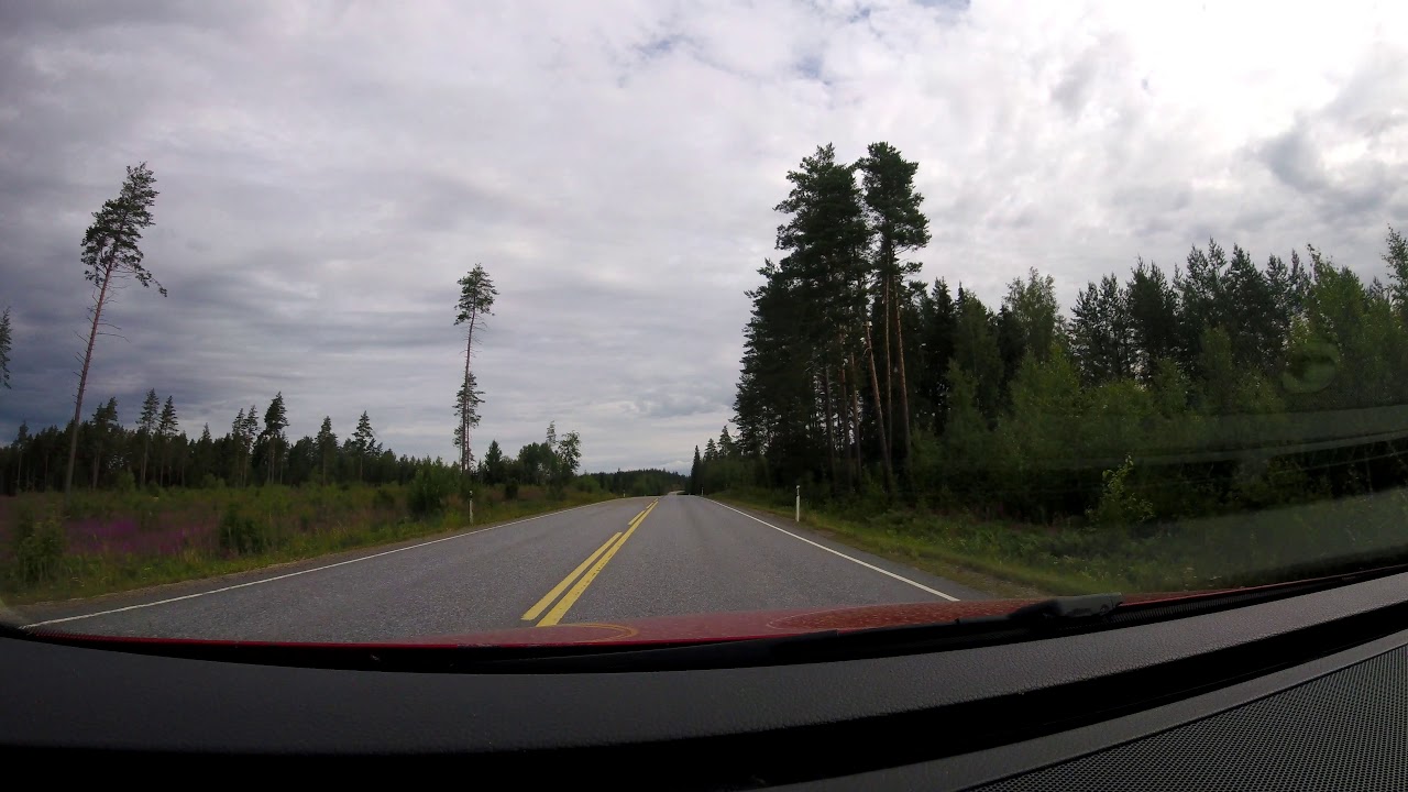 【4K】Road 387, Vaalimaa to Lappeenranta