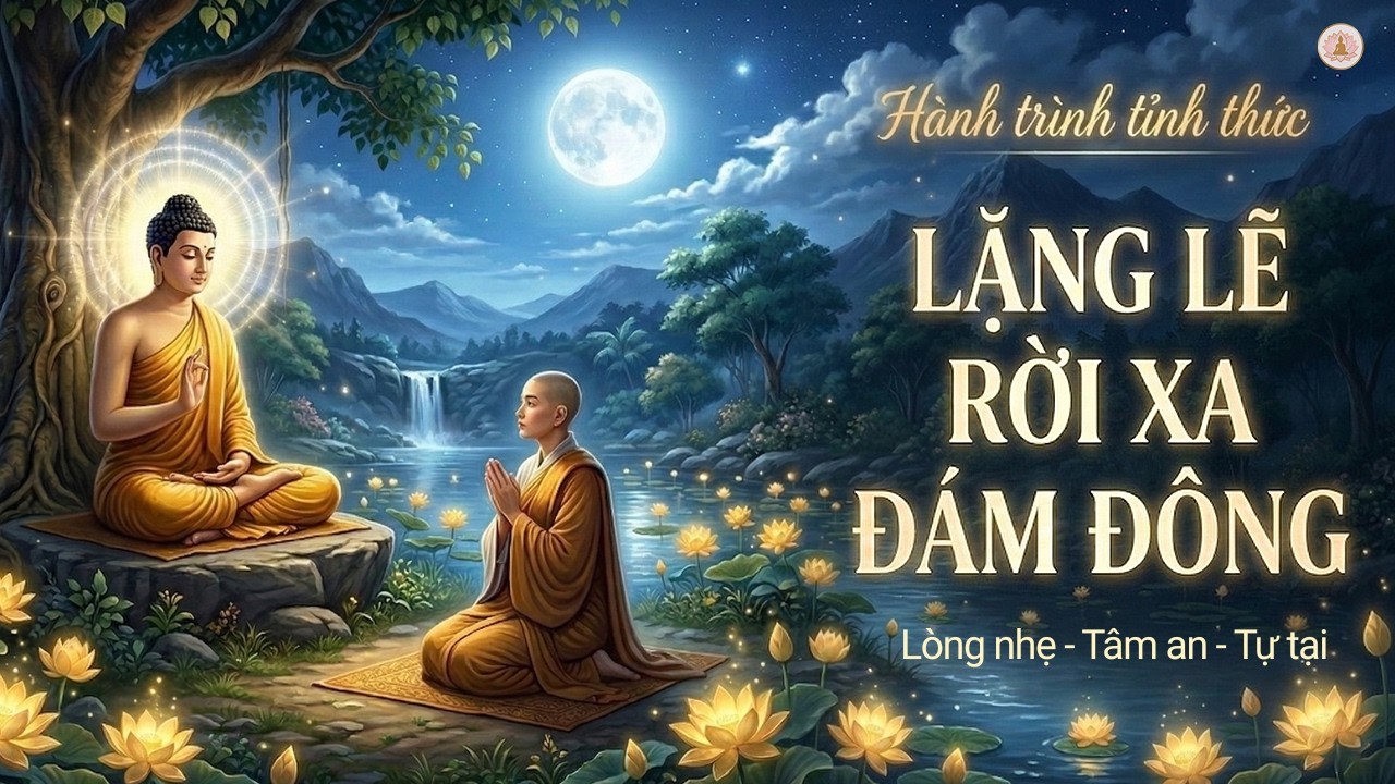 Lời Phật Dạy: Lặng Lẽ Rời Xa Đám Đông🪷Buông Bỏ Phiền Muộn, Tâm An Tự Tại