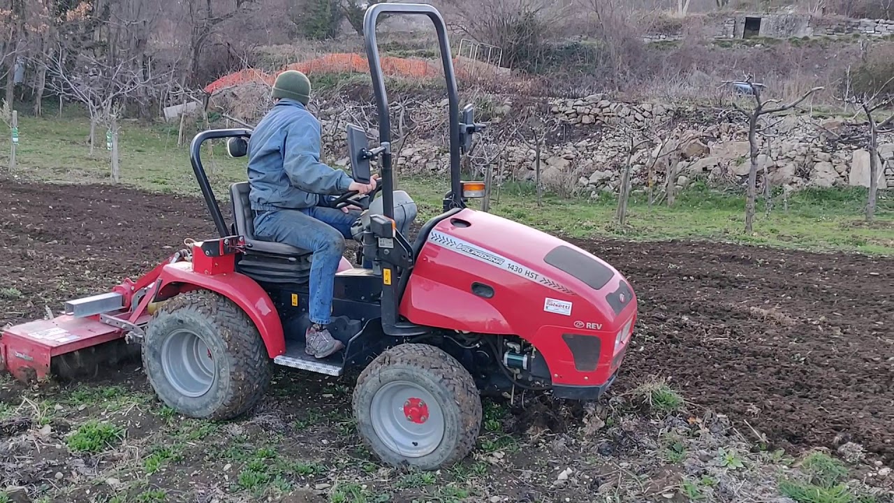 Fresatura terreno con Valpadana 1430 hst rev + breviglieri b35