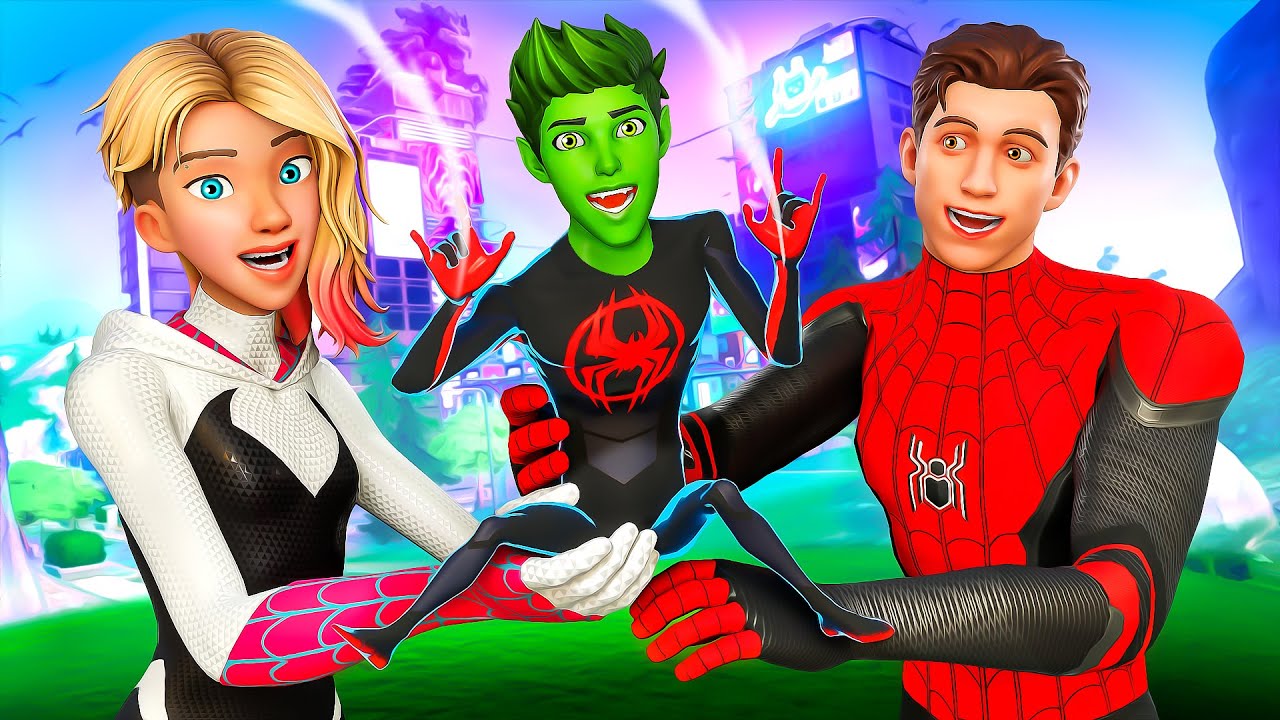 ADOPTIERT von der SPIDERMAN FAMILIE in Fortnite!