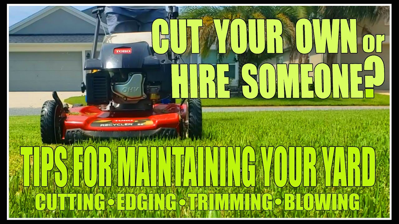 Cut Your Own Grass?  Or Hire It Out?