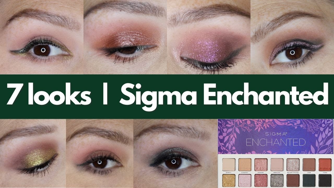 7 Looks - Sigma Beauty Enchanted Palette | Throwback Vibes | COLOR STORY CHALLENGE
