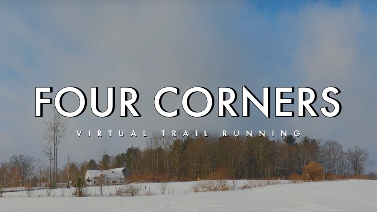 Virtual Trail Running - Snowy New England Trail - 