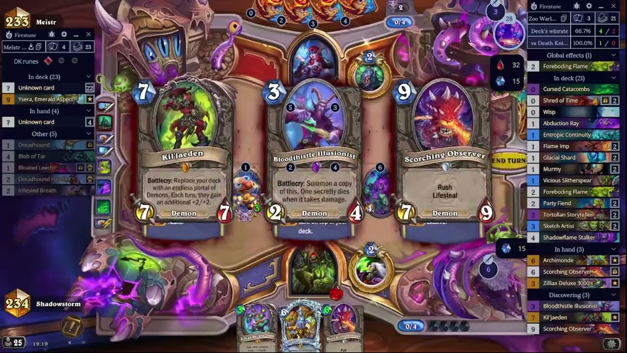 Hearthstone Echoes of the Infinite Zoo Warlock: Is Kil'jaeden any good?