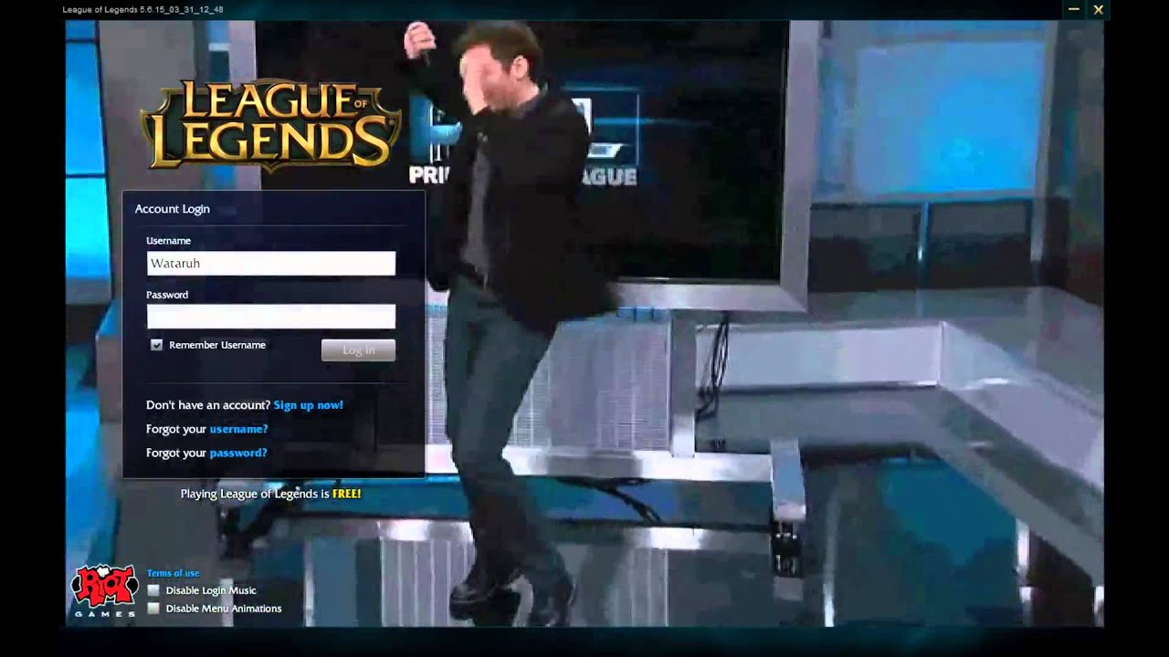Zirene Login Screen