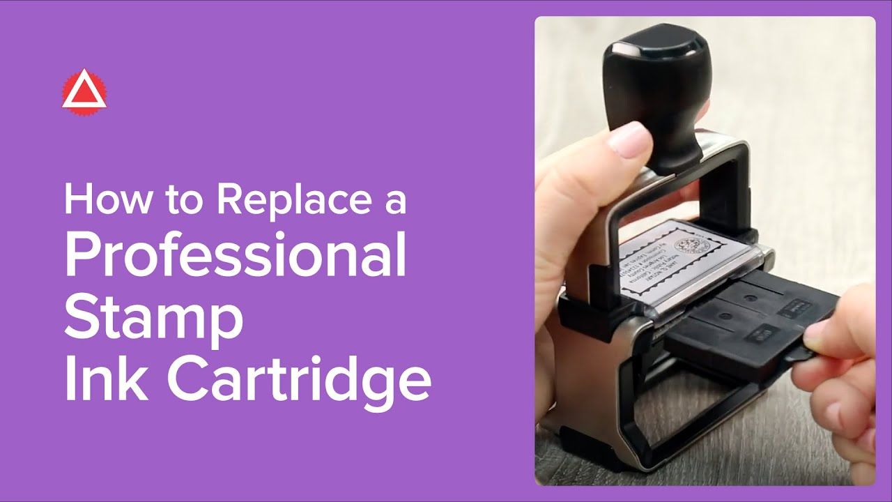 How To Replace A Professional Stamp Ink Cartridge