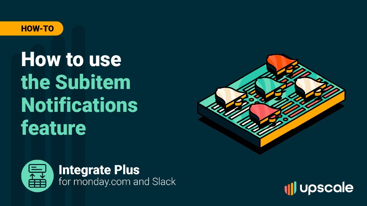 How to use the Subitem Notifications feature with Integrate Plus for monday.com and Slack
