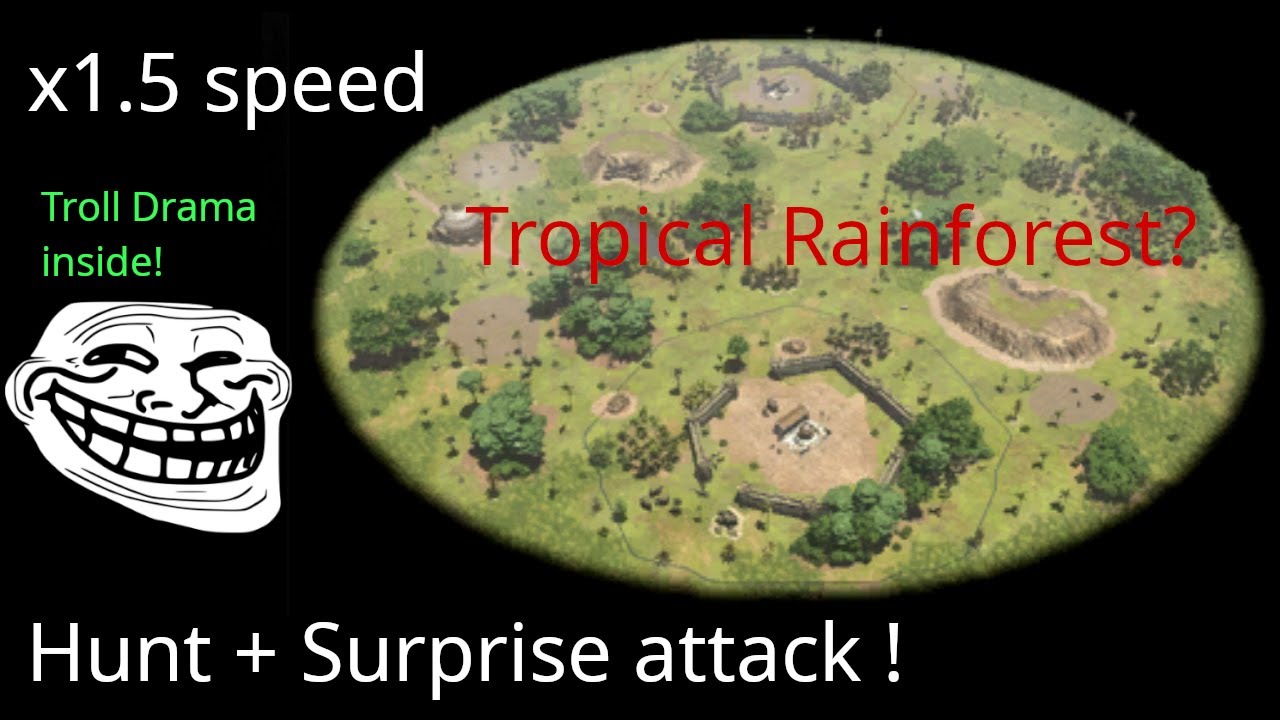 0AD troll: Triple 1v1 game against Hanisx on Magadha!