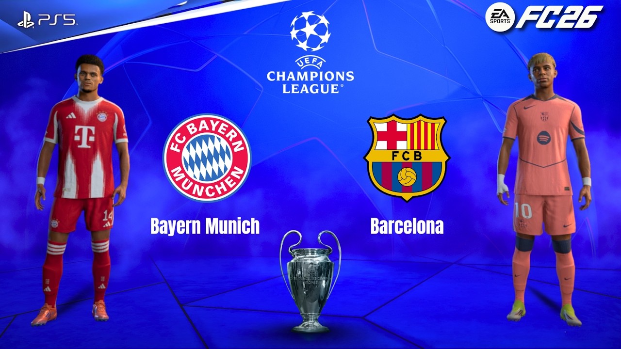 Bayern Shocked! Barcelona Destroy Bayern 4-1 | FC 26 UCL Full Match #fifa #fc26