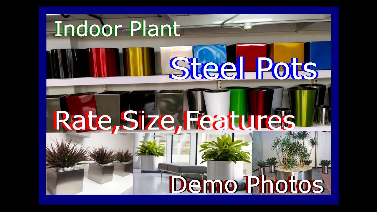 സ്റ്റീൽ ചെടിച്ചട്ടികൾ, മണ്ണുത്തി Steel Pots for Indoor Plants @ Mannuthy Trending Steel Pots