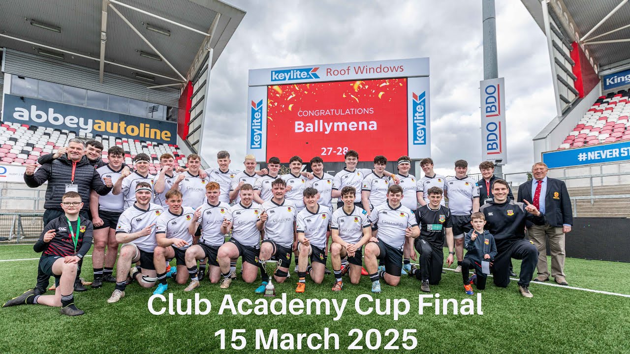 Club Academy Cup Final City of Armagh U21's v Ballymena Rugby Club