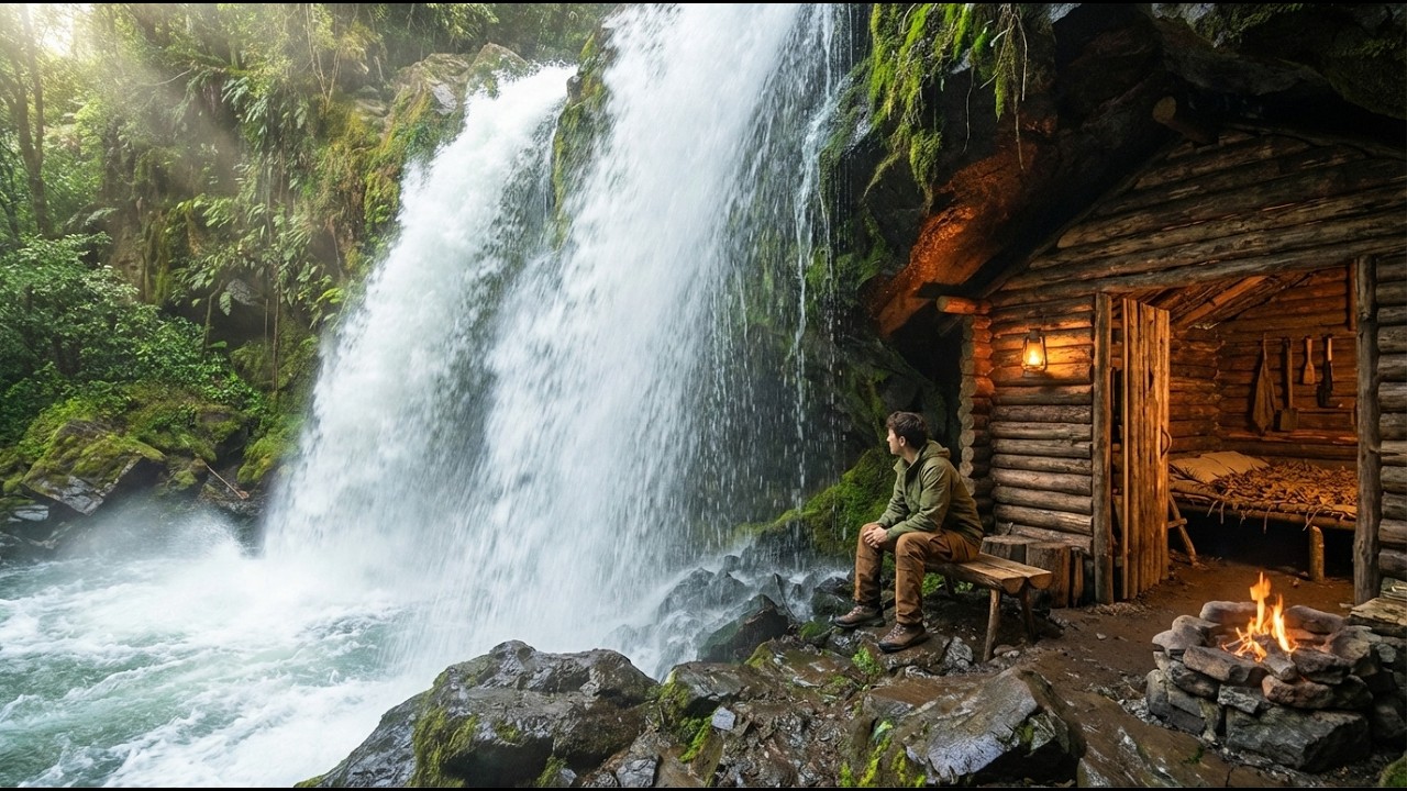 This Man Turned a Waterfall Cave Into a Secret Survival House