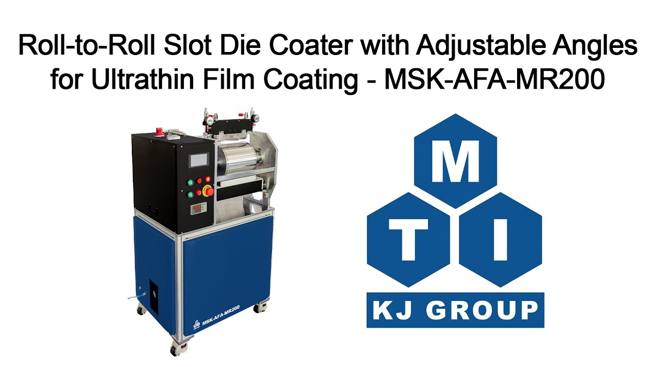 R2R & Sheet Substrate Slot Die Coater w/ Corona Treatment for Ultrathin Film Coating - MSK-AFA-MR200