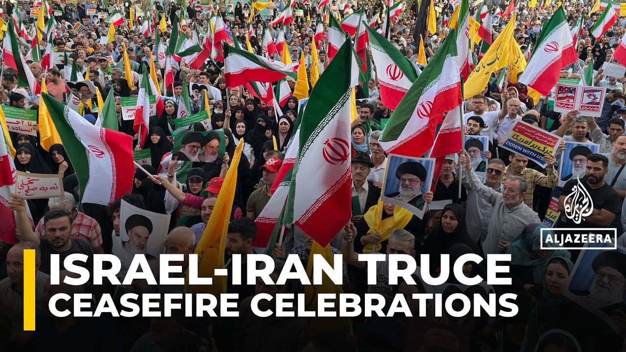 Iranians celebrate ceasefire 'victory' over Israel