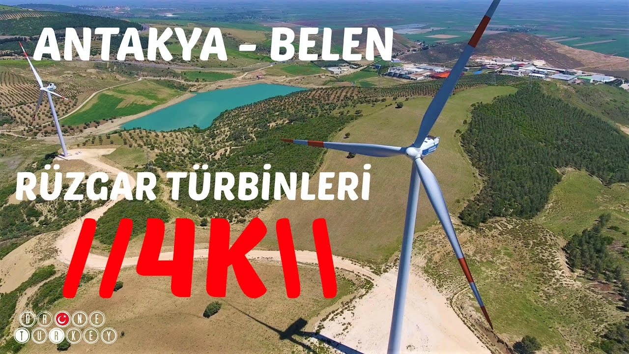 ANTAKYA - BELEN Topboğazı Köyü RÜZGAR TÜRBİNLERİ 4K
