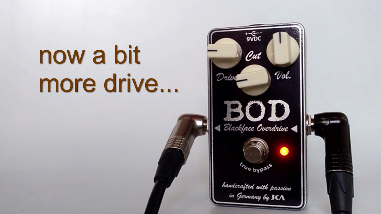The perfect overdrive pedal for rhythm guitar, played with a Telecaster.